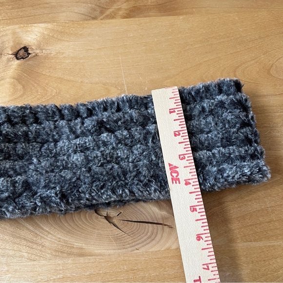 J MCLAUGHLIN AZALEA FAUX FUR NECK WARMER LUXURY CHIC ELEGANT SOFT APRES SKI GRAY - Picture 4 of 7